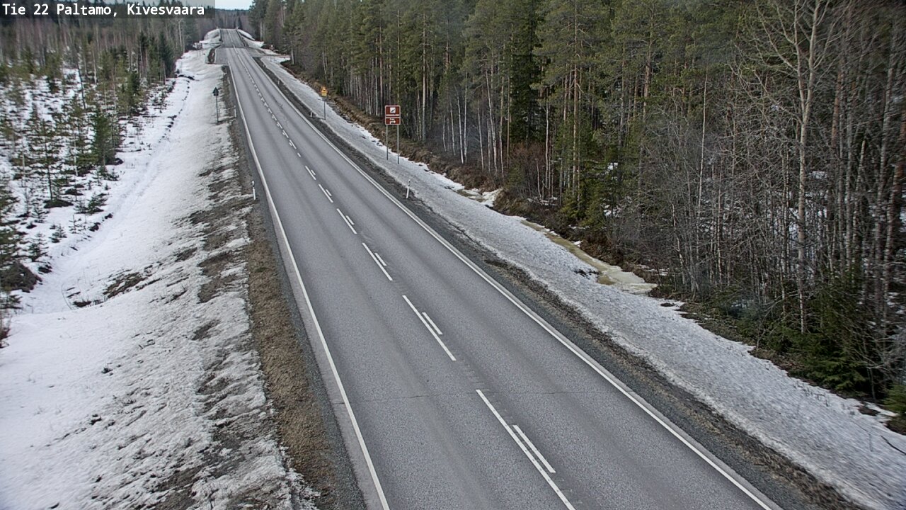 Weather Camera Image Road 22 Paltamo, Kivesvaara, Paltamo, Kainuu