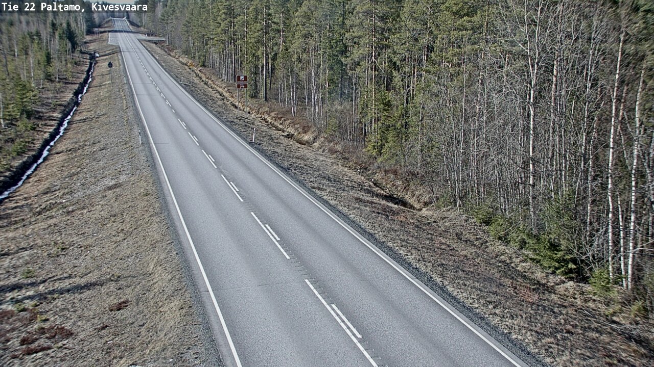 Weather Camera Image Road 22 Paltamo, Kivesvaara, Paltamo, Kainuu