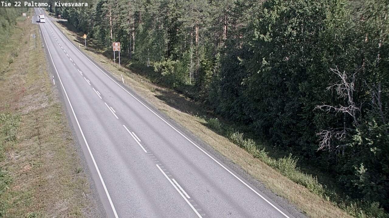 Weather Camera Image Väg 22 Paltamo, Kivesvaara, Paltamo, Kainuu