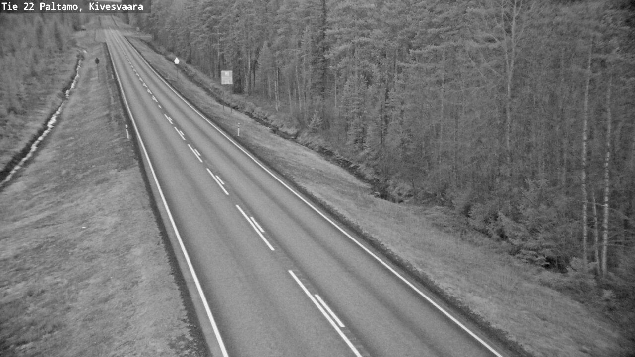 Weather Camera Image Väg 22 Paltamo, Kivesvaara, Paltamo, Kainuu