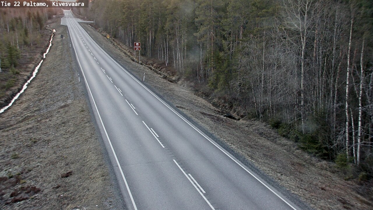 Weather Camera Image Road 22 Paltamo, Kivesvaara, Paltamo, Kainuu
