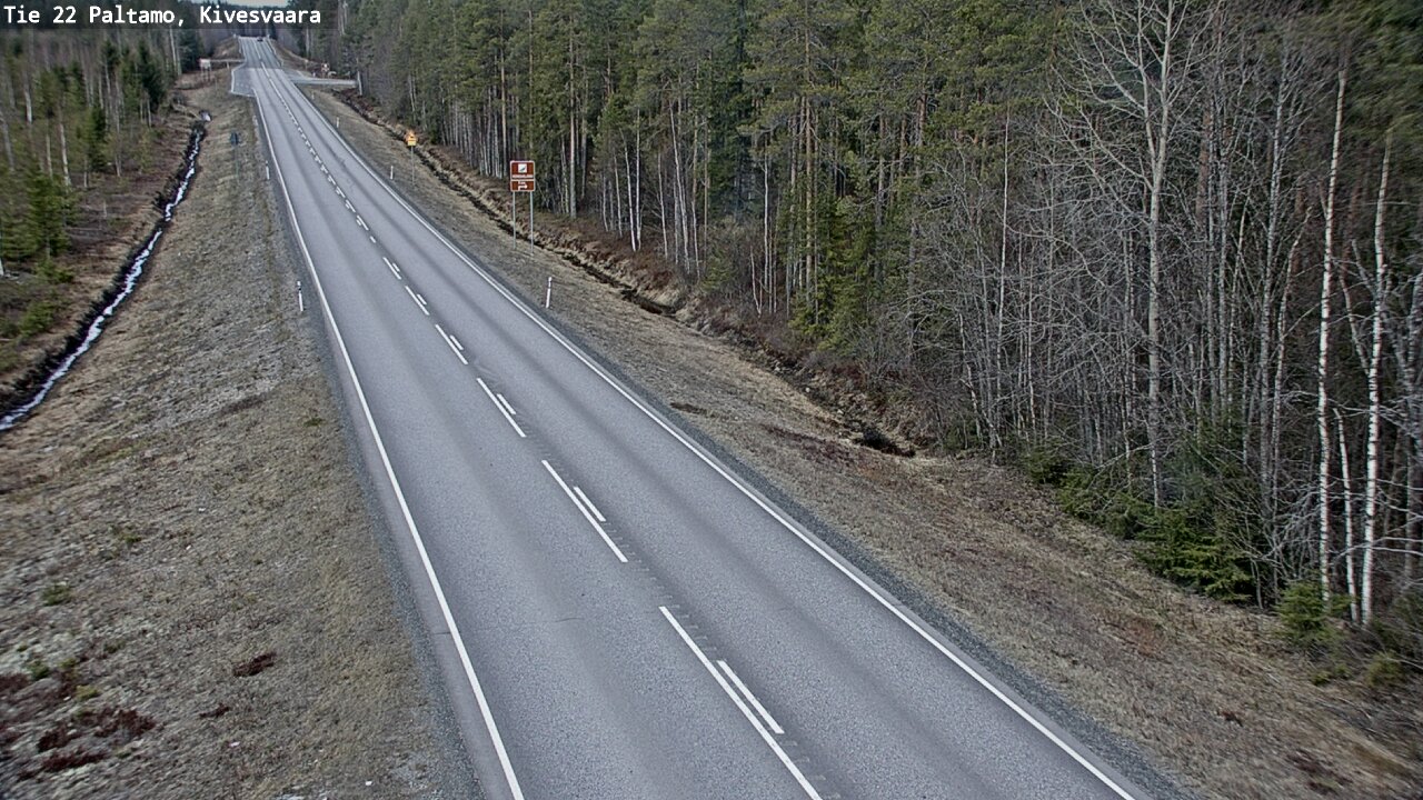 Weather Camera Image Väg 22 Paltamo, Kivesvaara, Paltamo, Kainuu