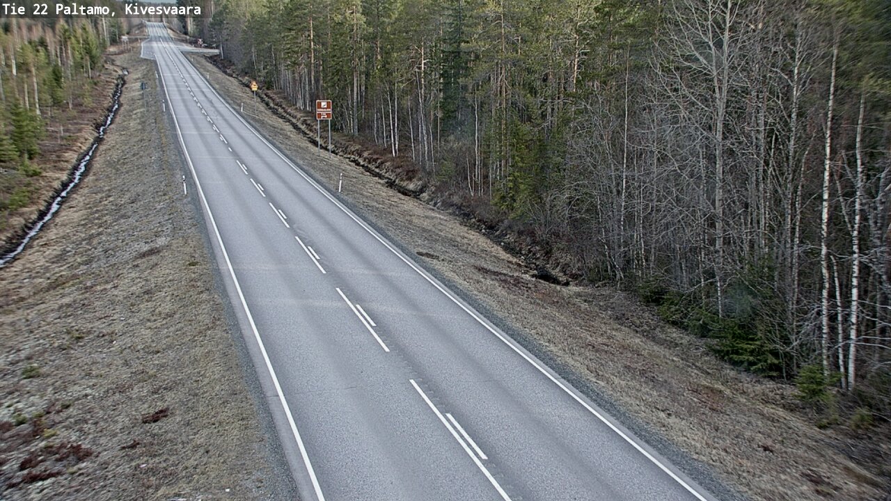 Weather Camera Image Road 22 Paltamo, Kivesvaara, Paltamo, Kainuu