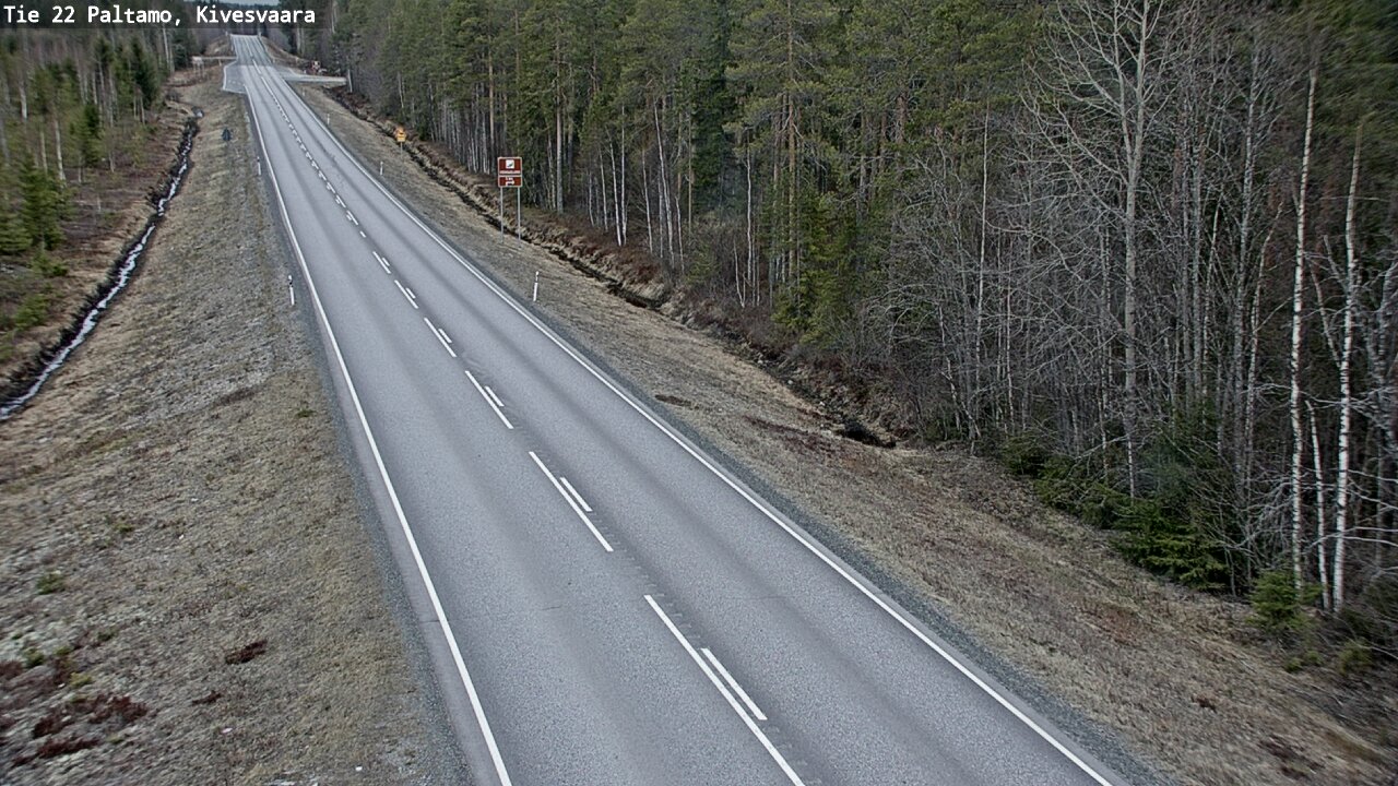 Weather Camera Image Väg 22 Paltamo, Kivesvaara, Paltamo, Kainuu