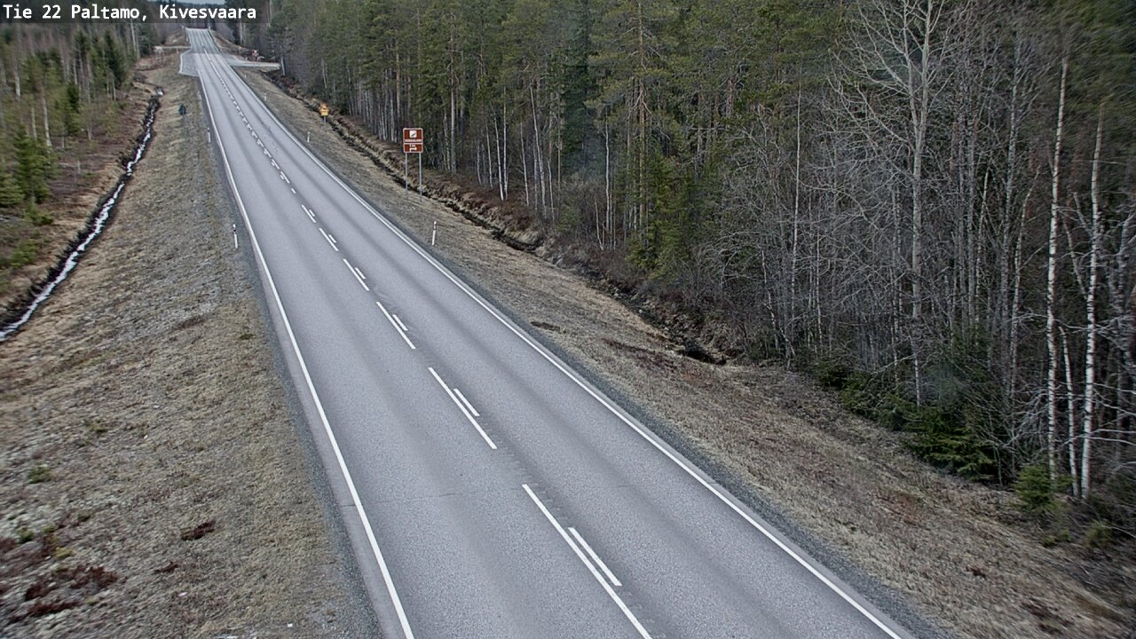 Weather Camera Image Road 22 Paltamo, Kivesvaara, Paltamo, Kainuu