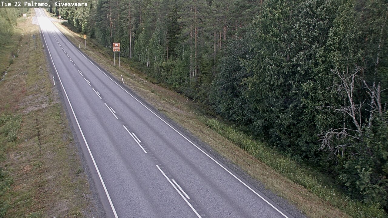 Weather Camera Image Väg 22 Paltamo, Kivesvaara, Paltamo, Kainuu