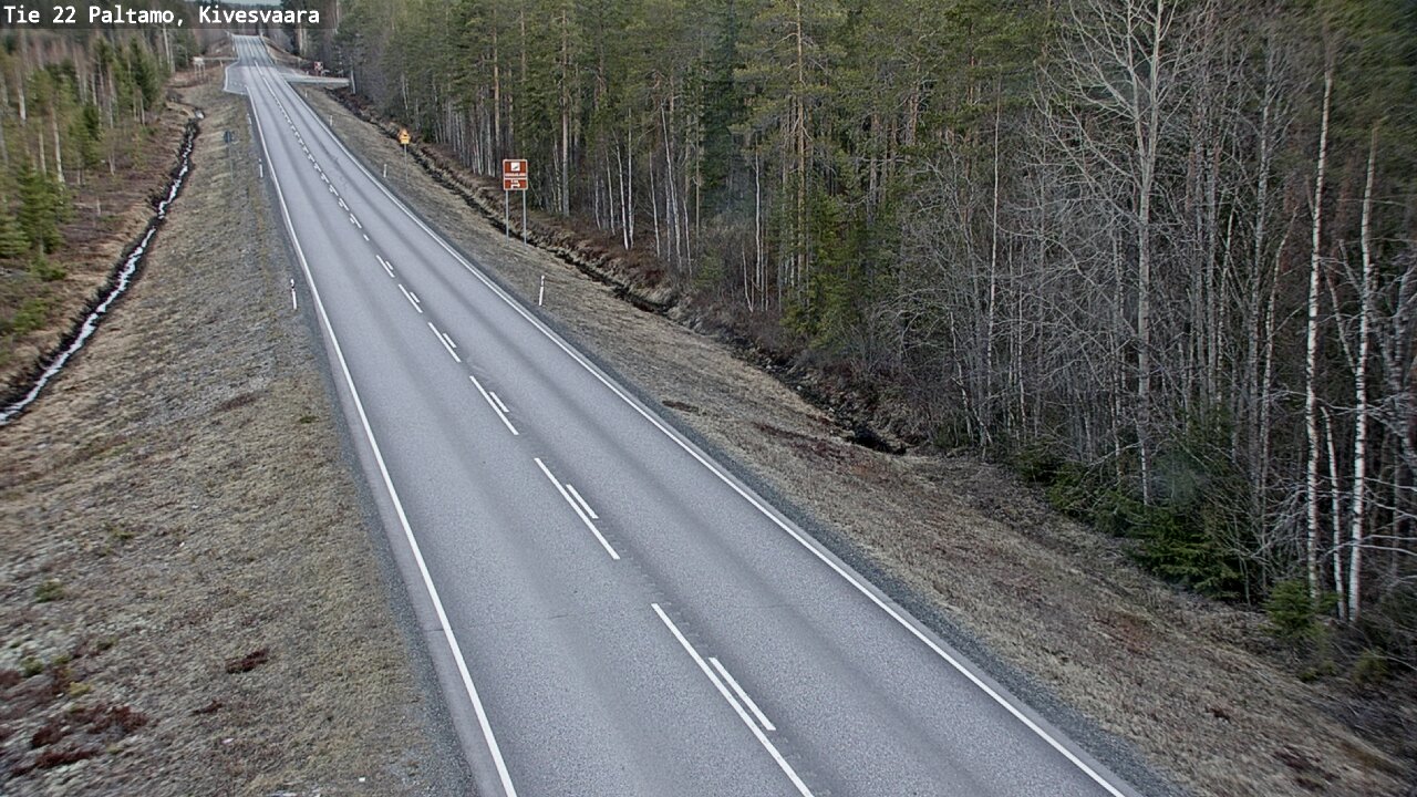 Weather Camera Image Road 22 Paltamo, Kivesvaara, Paltamo, Kainuu
