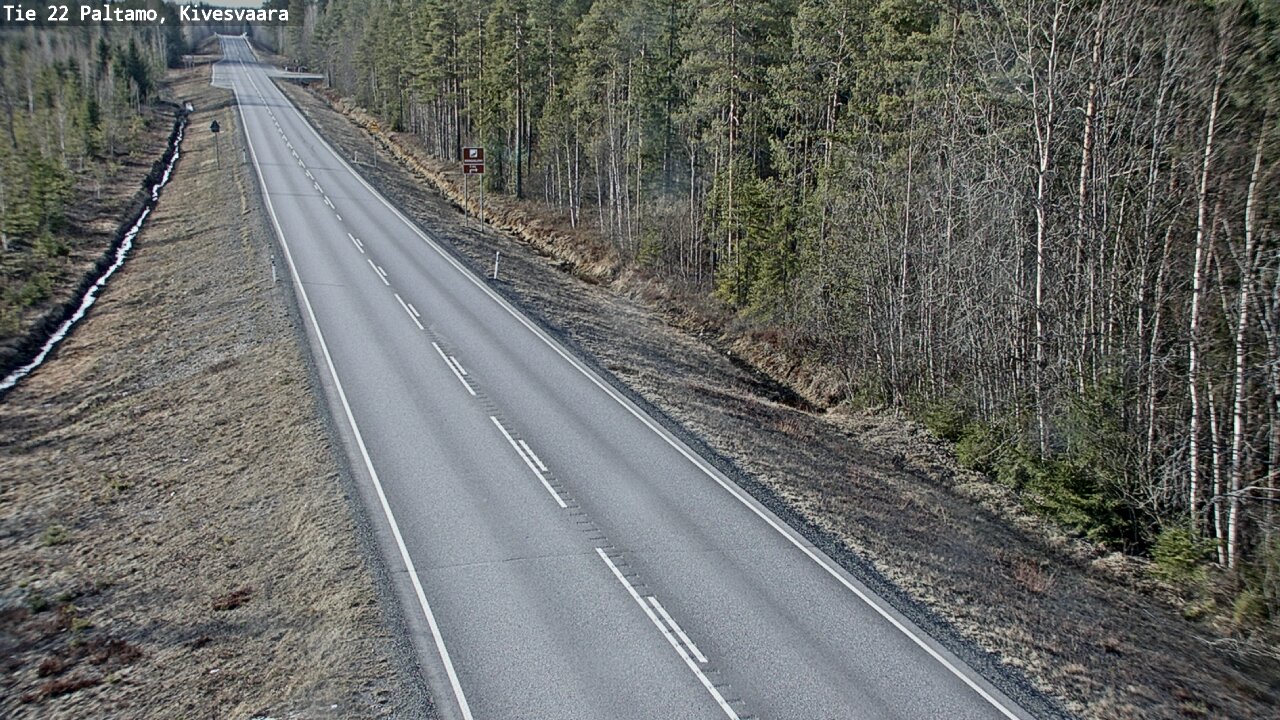 Weather Camera Image Road 22 Paltamo, Kivesvaara, Paltamo, Kainuu
