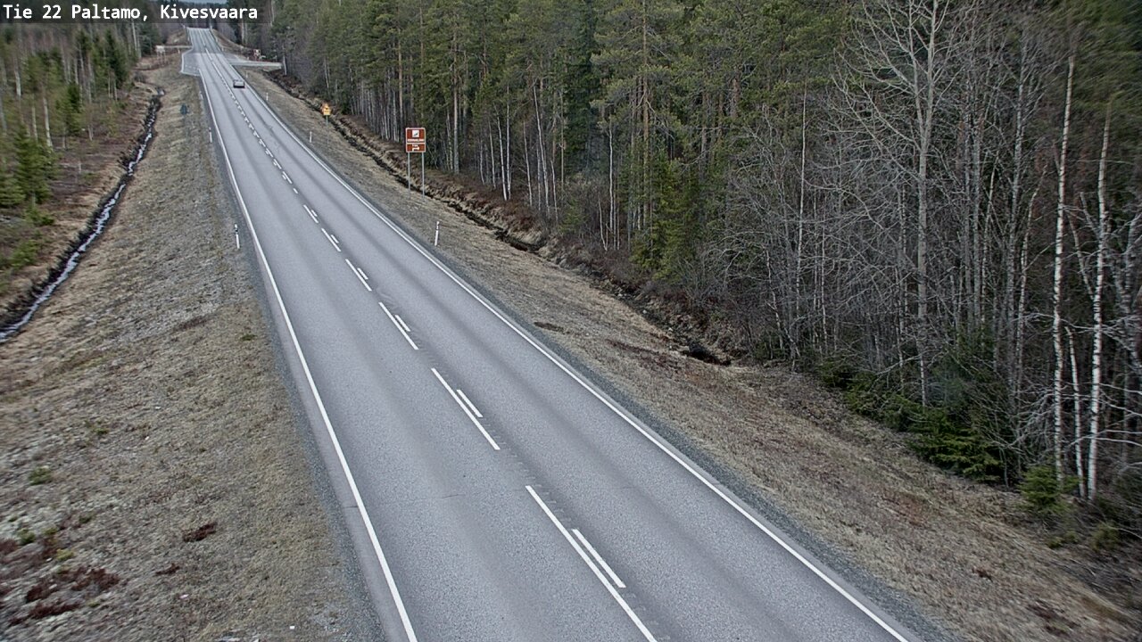 Weather Camera Image Väg 22 Paltamo, Kivesvaara, Paltamo, Kainuu