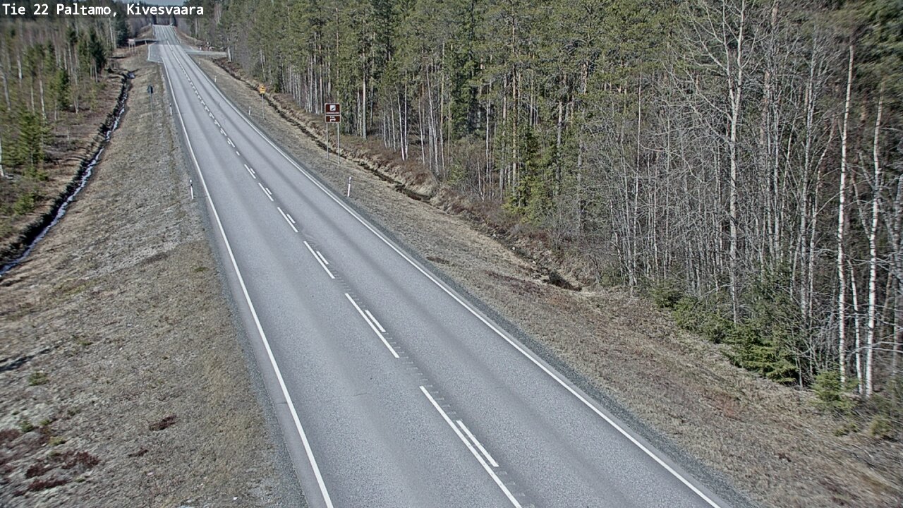Weather Camera Image Road 22 Paltamo, Kivesvaara, Paltamo, Kainuu