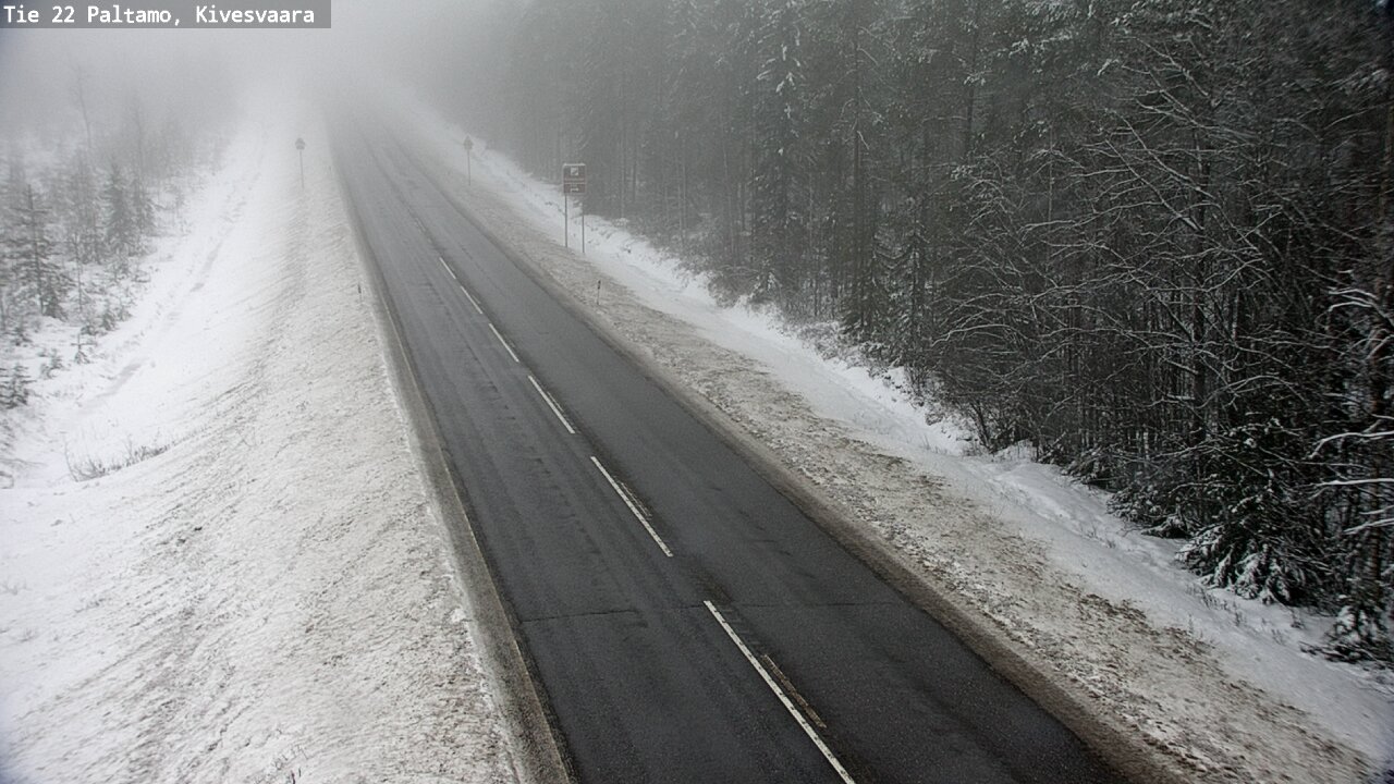 Weather Camera Image Väg 22 Paltamo, Kivesvaara, Paltamo, Kainuu