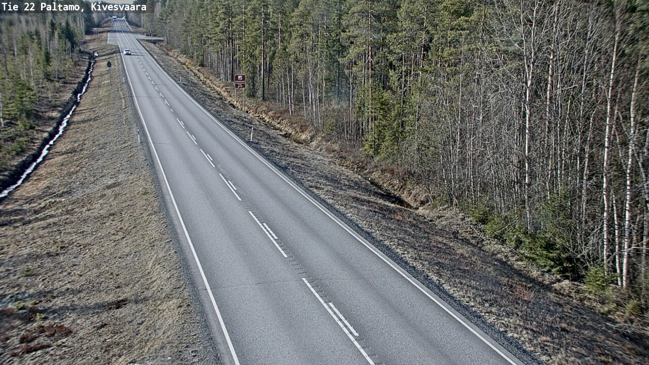 Weather Camera Image Road 22 Paltamo, Kivesvaara, Paltamo, Kainuu