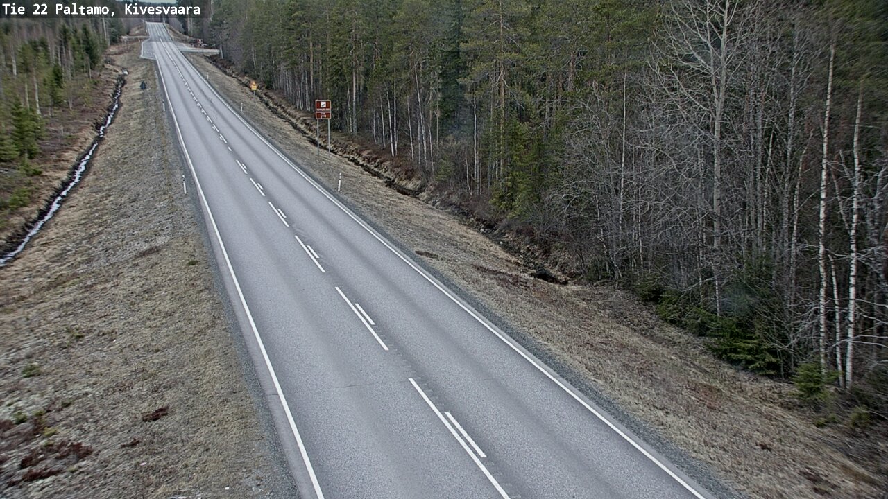 Weather Camera Image Väg 22 Paltamo, Kivesvaara, Paltamo, Kainuu