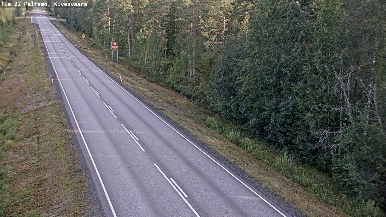 Weather Camera Image Road 22 Paltamo, Kivesvaara, Paltamo, Kainuu