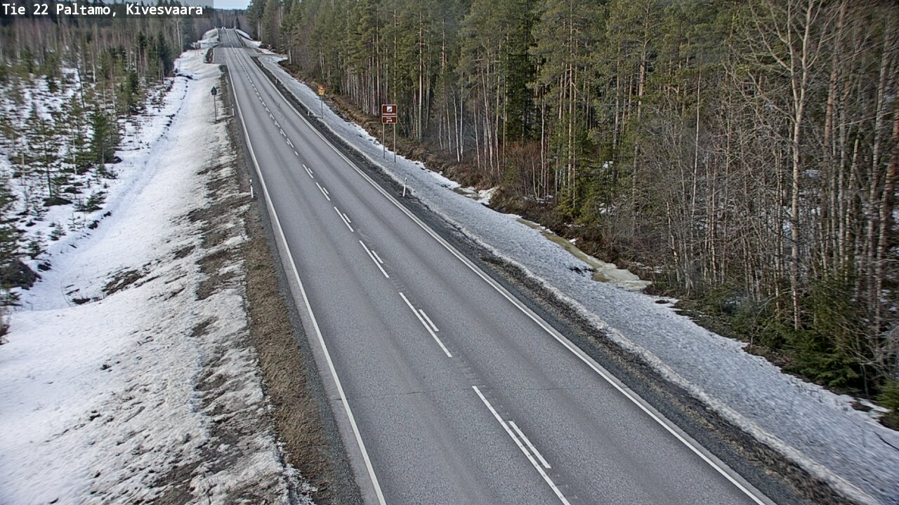Weather Camera Image Road 22 Paltamo, Kivesvaara, Paltamo, Kainuu