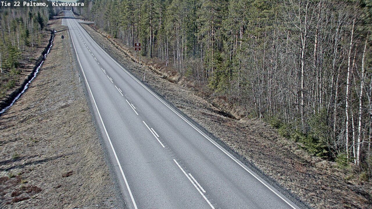 Weather Camera Image Road 22 Paltamo, Kivesvaara, Paltamo, Kainuu
