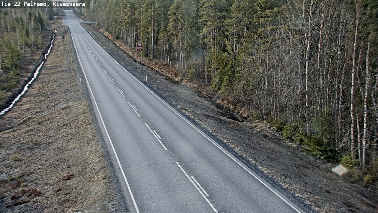 Weather Camera Image Road 22 Paltamo, Kivesvaara, Paltamo, Kainuu