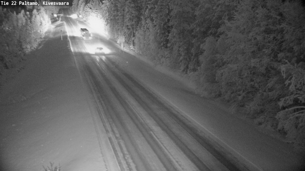 Weather Camera Image Väg 22 Paltamo, Kivesvaara, Paltamo, Kainuu