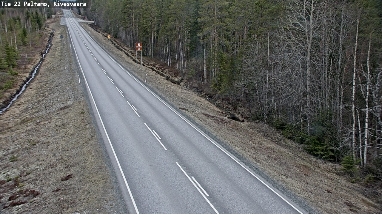 Weather Camera Image Väg 22 Paltamo, Kivesvaara, Paltamo, Kainuu