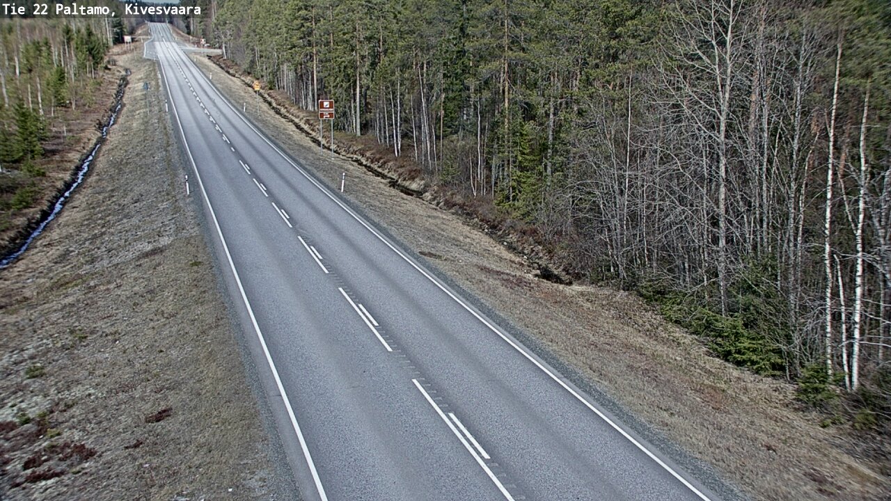 Weather Camera Image Väg 22 Paltamo, Kivesvaara, Paltamo, Kainuu