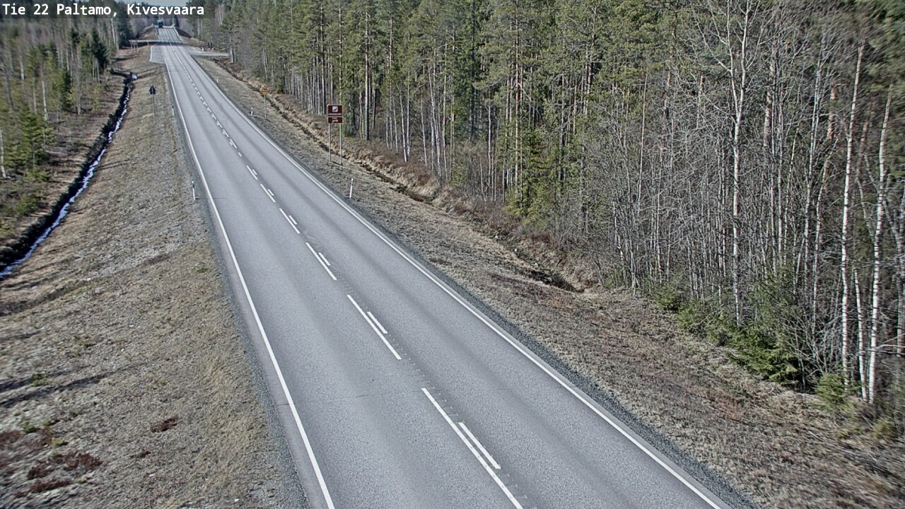 Weather Camera Image Road 22 Paltamo, Kivesvaara, Paltamo, Kainuu