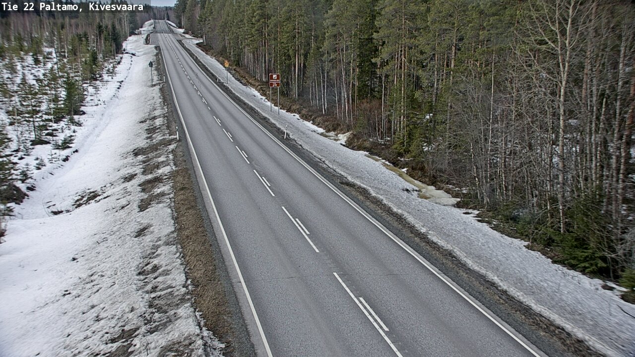 Weather Camera Image Road 22 Paltamo, Kivesvaara, Paltamo, Kainuu