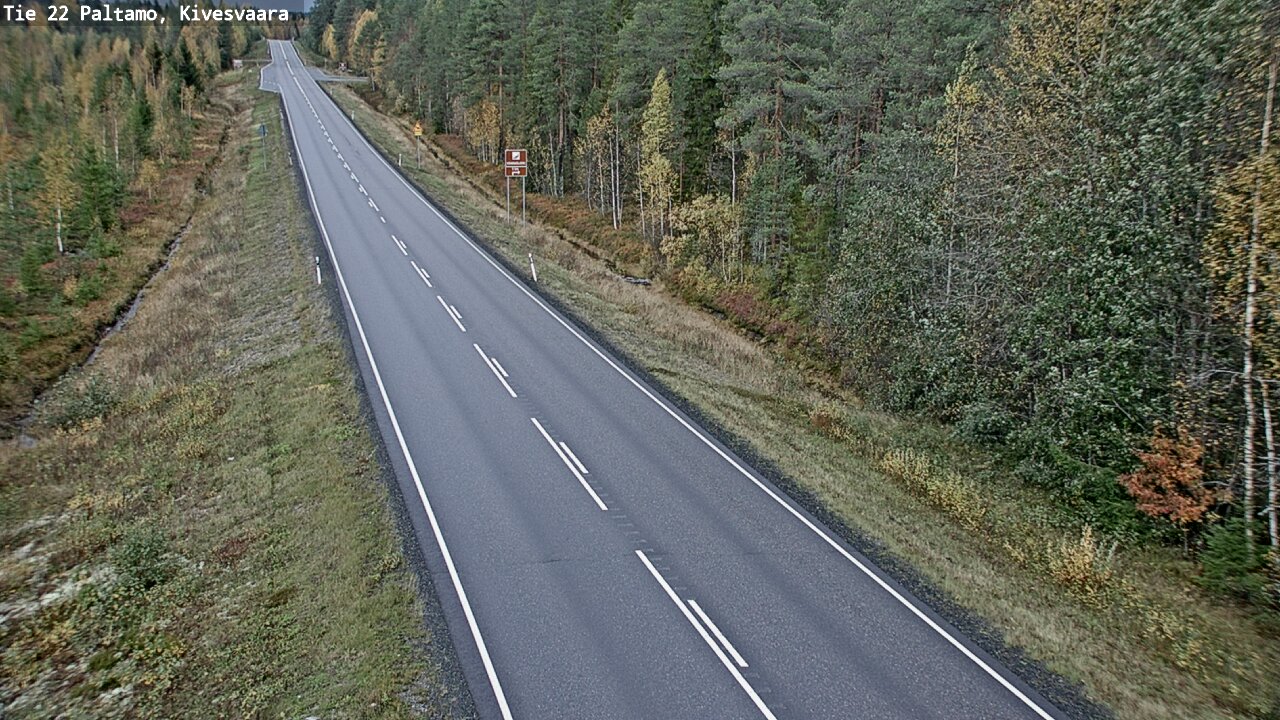 Weather Camera Image Road 22 Paltamo, Kivesvaara, Paltamo, Kainuu