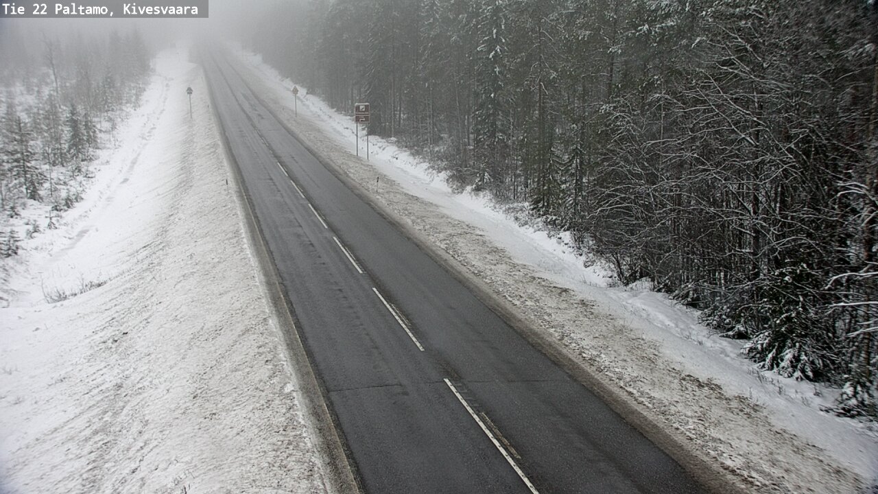 Weather Camera Image Väg 22 Paltamo, Kivesvaara, Paltamo, Kainuu