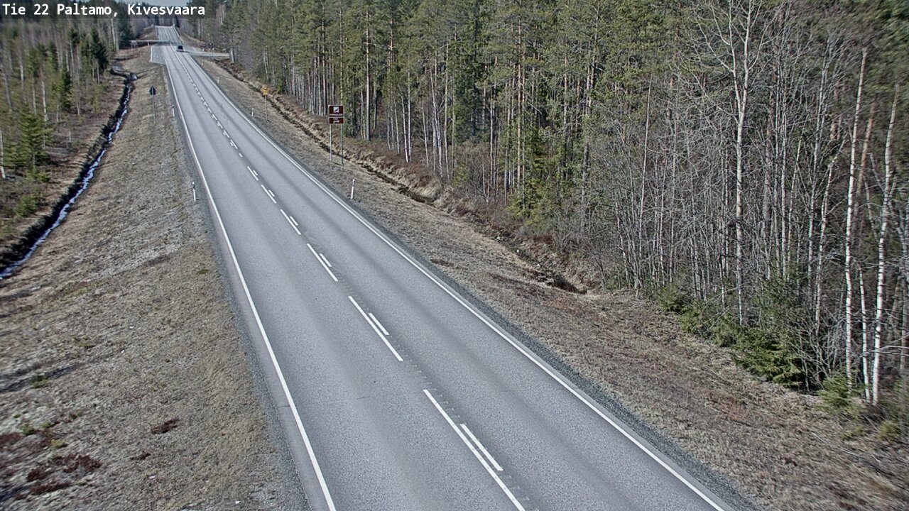 Weather Camera Image Road 22 Paltamo, Kivesvaara, Paltamo, Kainuu