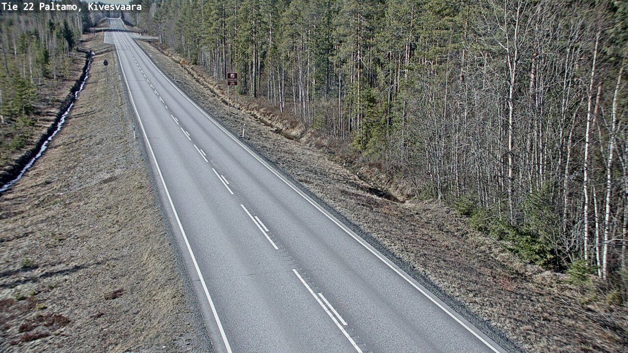 Weather Camera Image Road 22 Paltamo, Kivesvaara, Paltamo, Kainuu