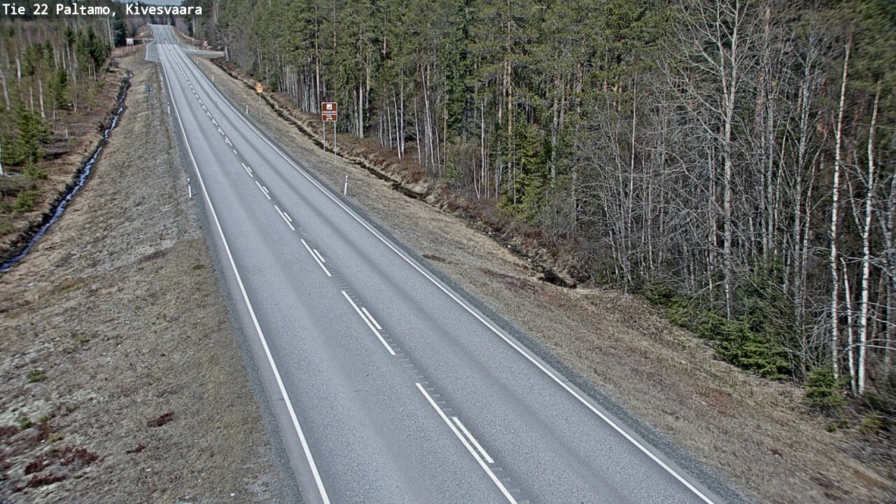Weather Camera Image Road 22 Paltamo, Kivesvaara, Paltamo, Kainuu