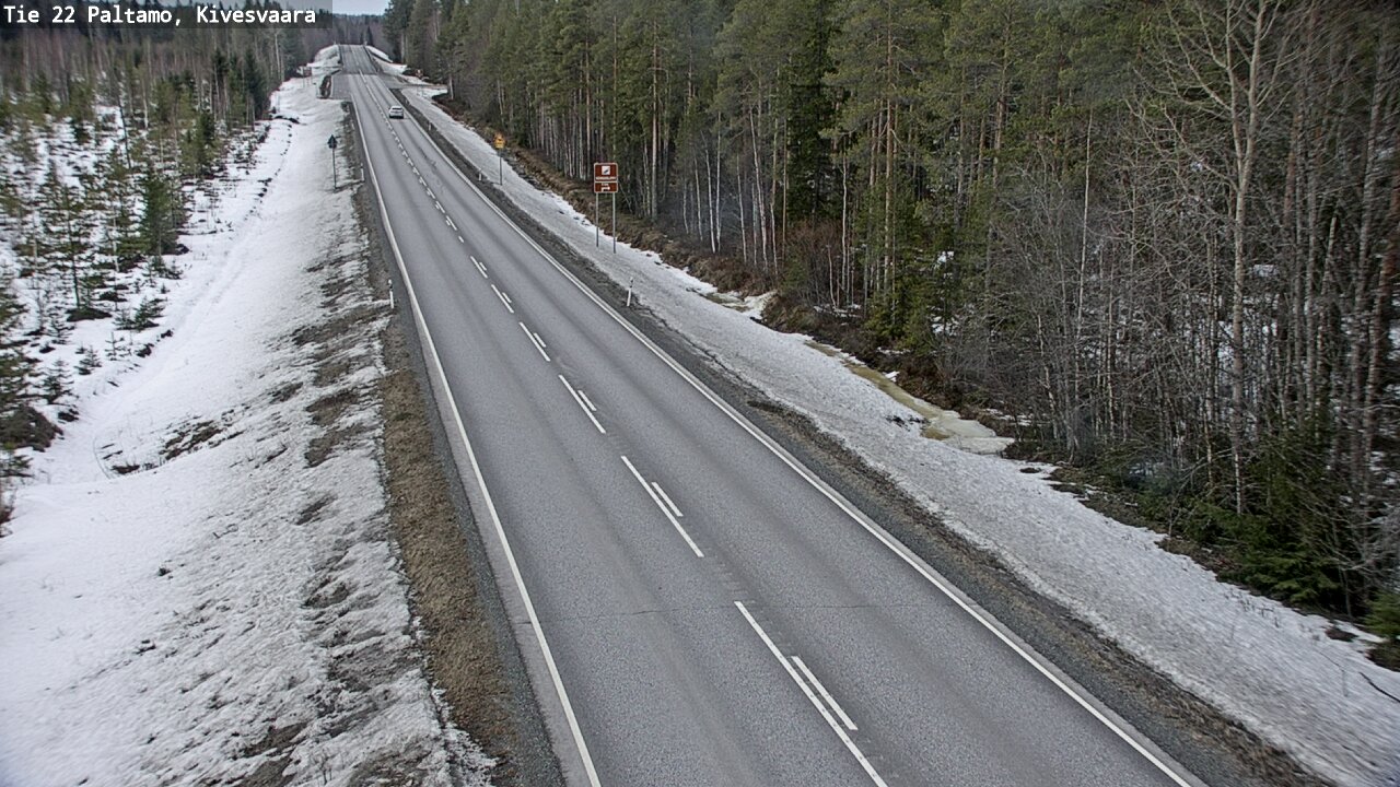 Weather Camera Image Road 22 Paltamo, Kivesvaara, Paltamo, Kainuu