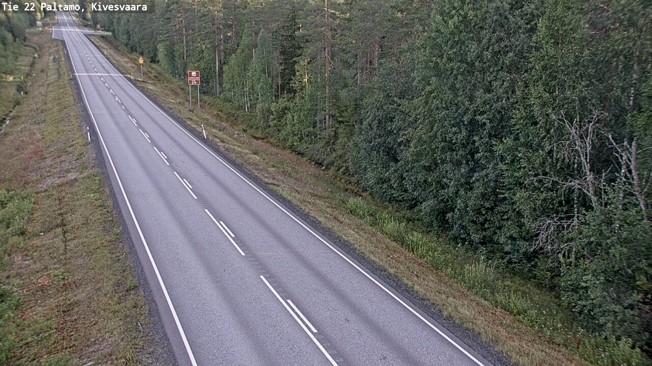 Weather Camera Image Road 22 Paltamo, Kivesvaara, Paltamo, Kainuu