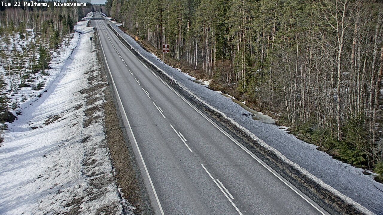 Weather Camera Image Road 22 Paltamo, Kivesvaara, Paltamo, Kainuu