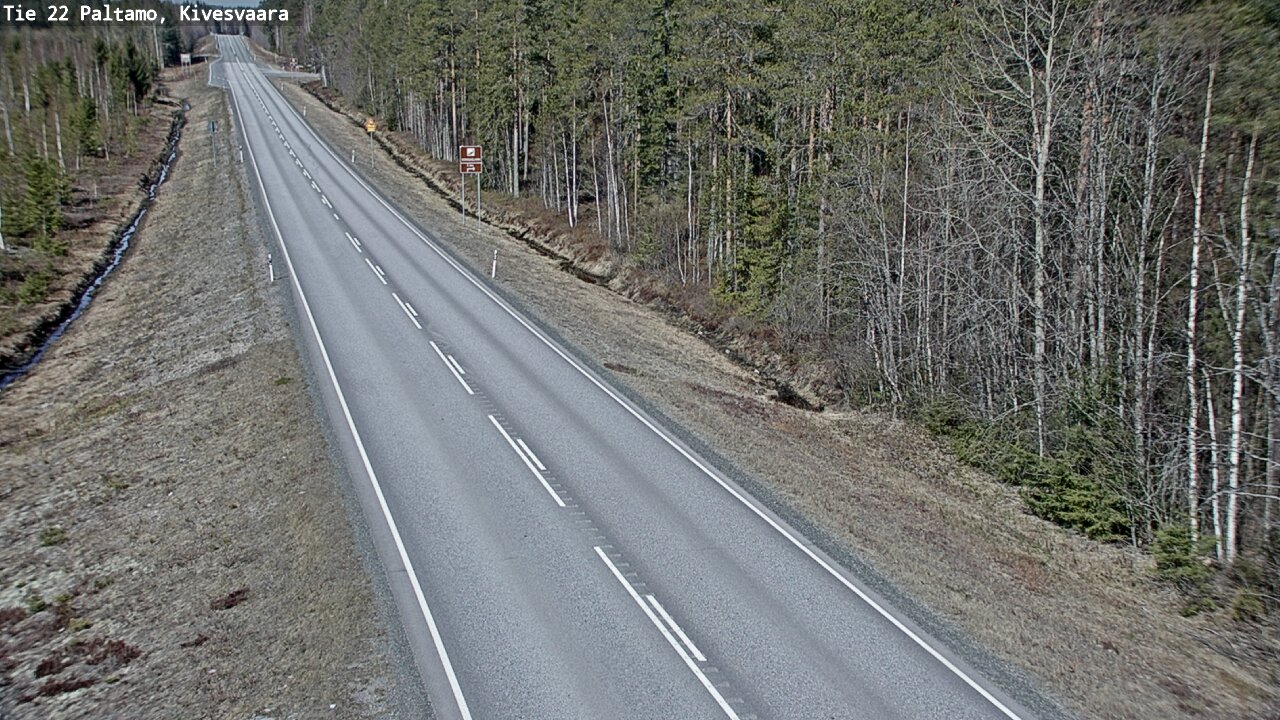 Weather Camera Image Road 22 Paltamo, Kivesvaara, Paltamo, Kainuu