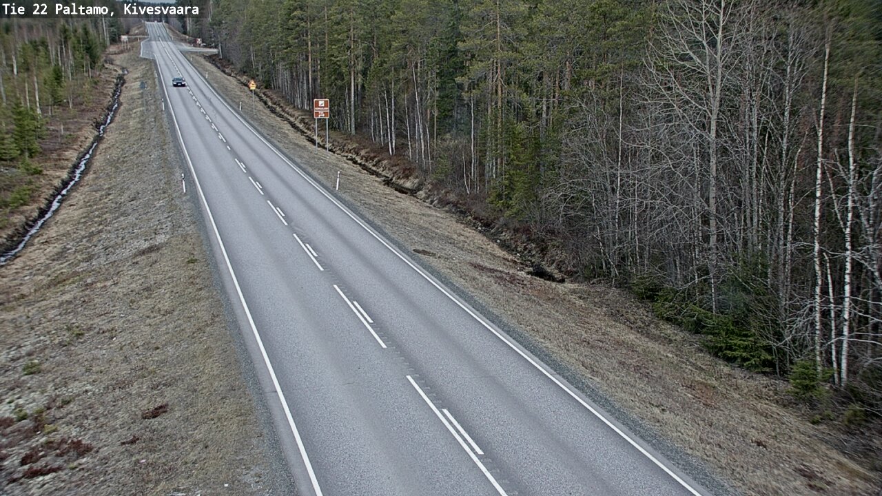 Weather Camera Image Väg 22 Paltamo, Kivesvaara, Paltamo, Kainuu