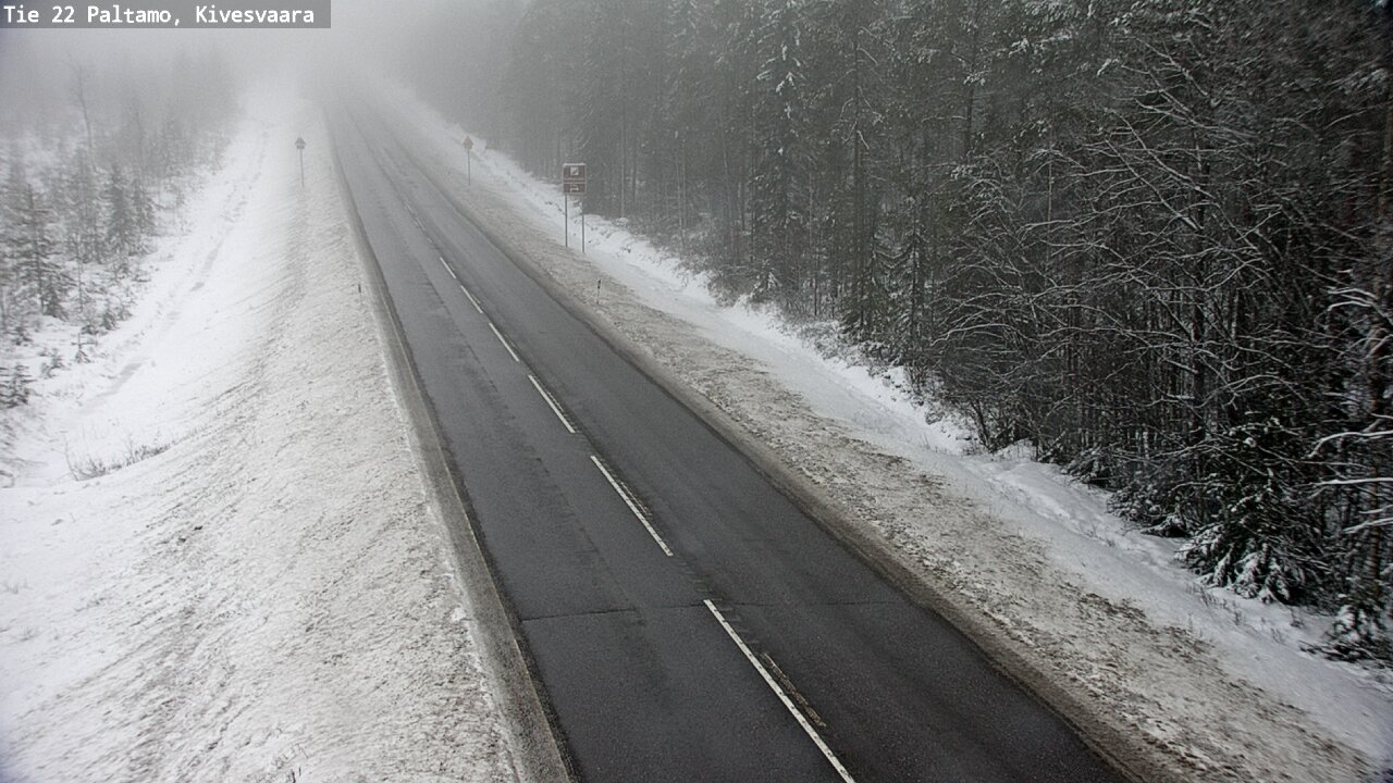 Weather Camera Image Väg 22 Paltamo, Kivesvaara, Paltamo, Kainuu