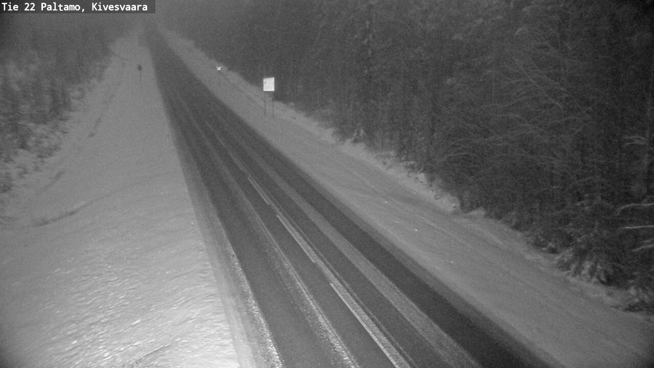 Weather Camera Image Väg 22 Paltamo, Kivesvaara, Paltamo, Kainuu