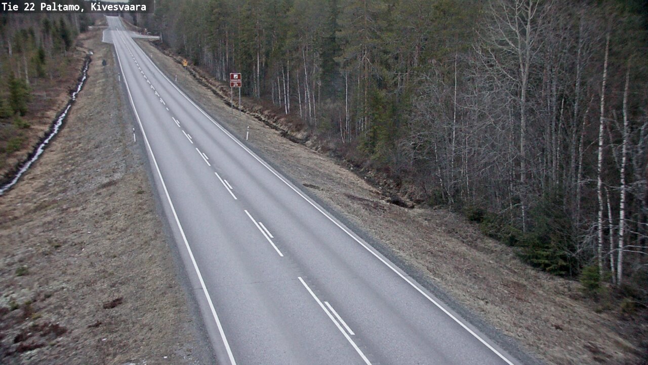 Weather Camera Image Road 22 Paltamo, Kivesvaara, Paltamo, Kainuu