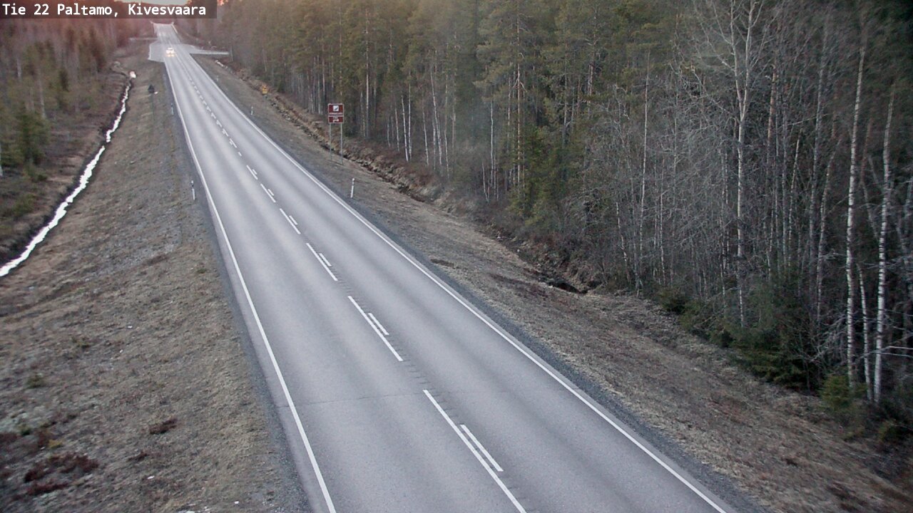 Weather Camera Image Road 22 Paltamo, Kivesvaara, Paltamo, Kainuu