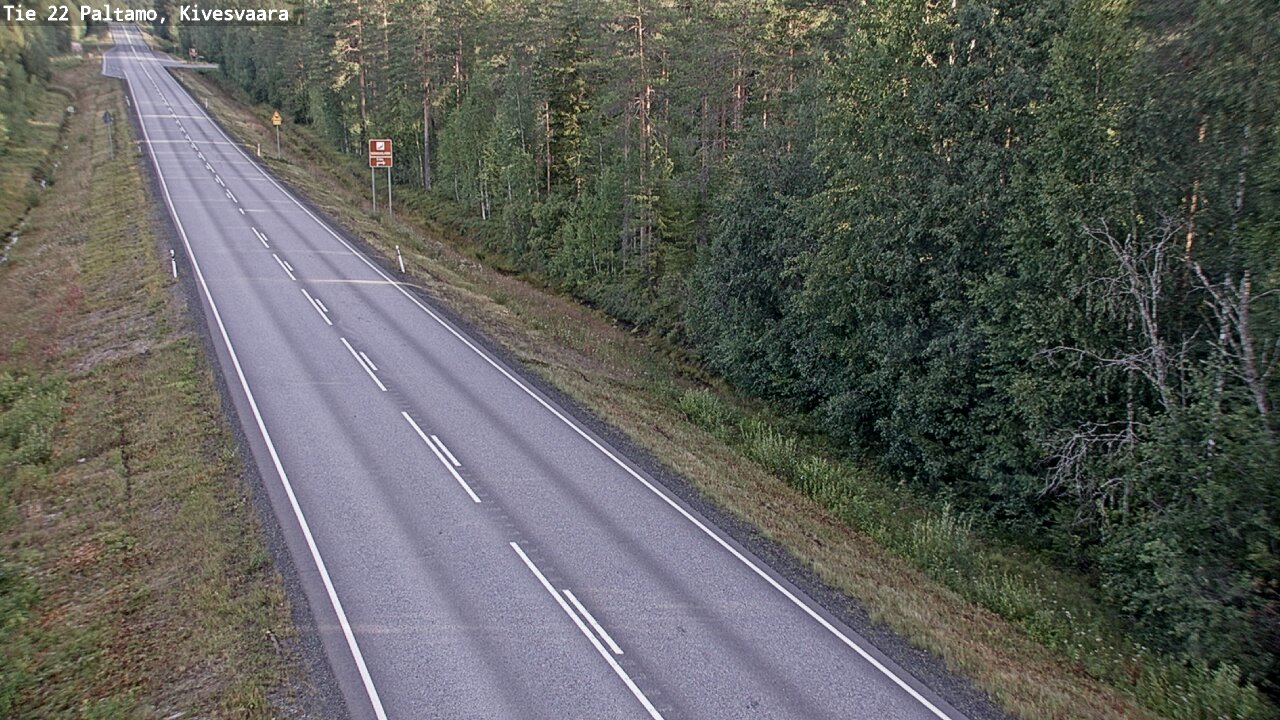 Weather Camera Image Road 22 Paltamo, Kivesvaara, Paltamo, Kainuu