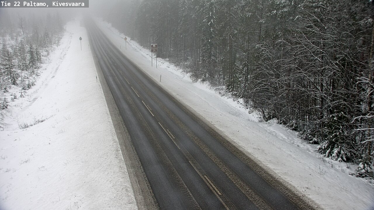 Weather Camera Image Väg 22 Paltamo, Kivesvaara, Paltamo, Kainuu