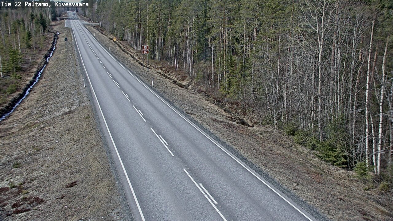 Weather Camera Image Road 22 Paltamo, Kivesvaara, Paltamo, Kainuu