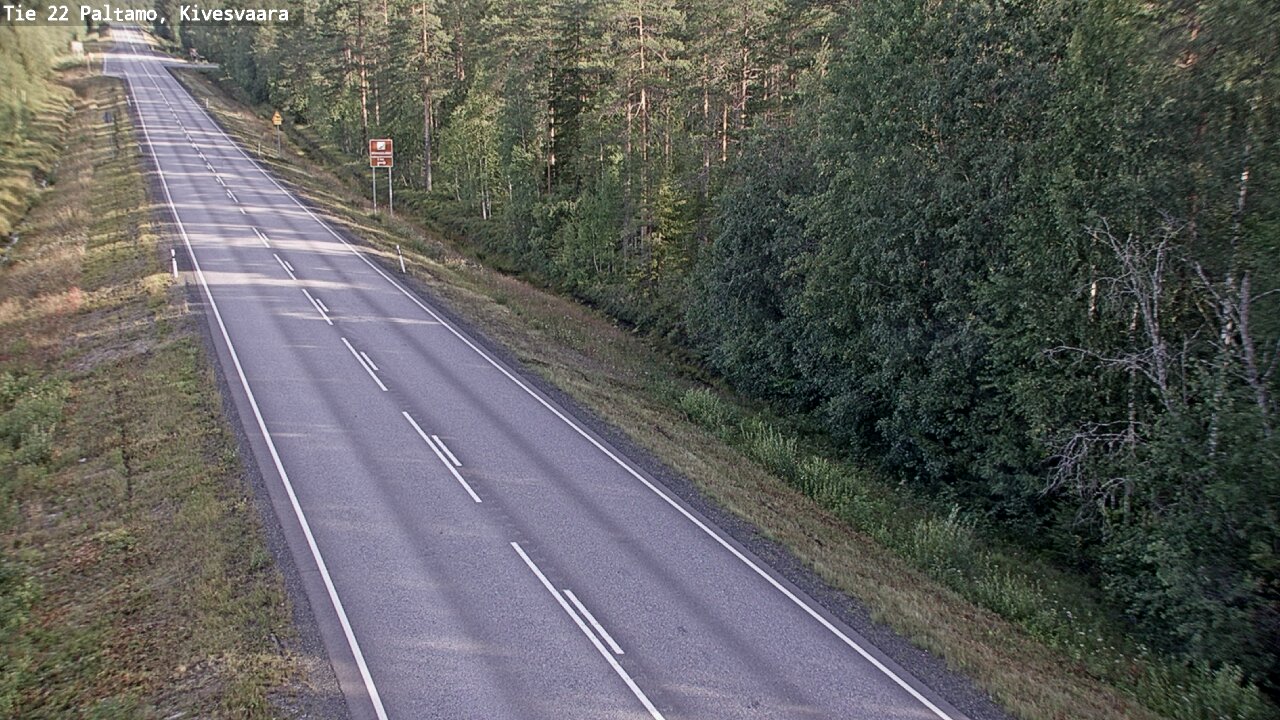 Weather Camera Image Road 22 Paltamo, Kivesvaara, Paltamo, Kainuu
