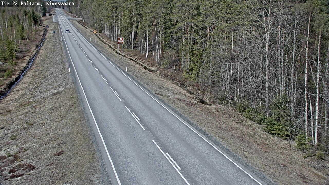 Weather Camera Image Väg 22 Paltamo, Kivesvaara, Paltamo, Kainuu