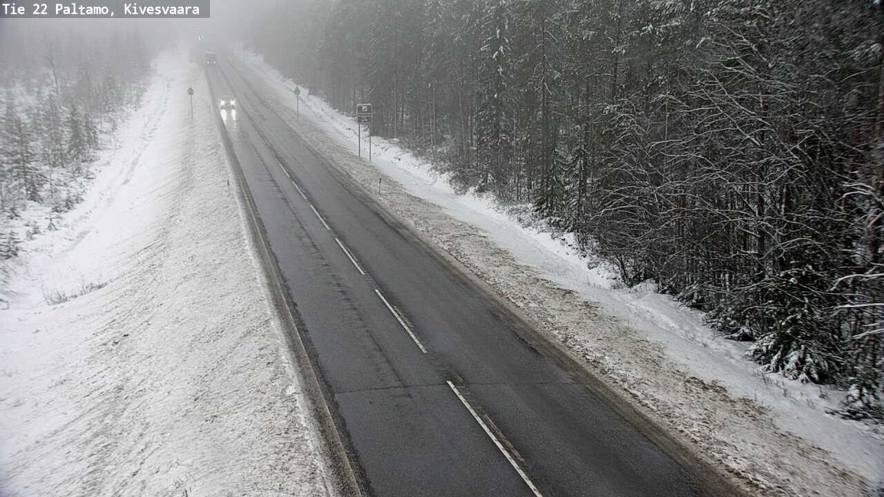 Weather Camera Image Väg 22 Paltamo, Kivesvaara, Paltamo, Kainuu