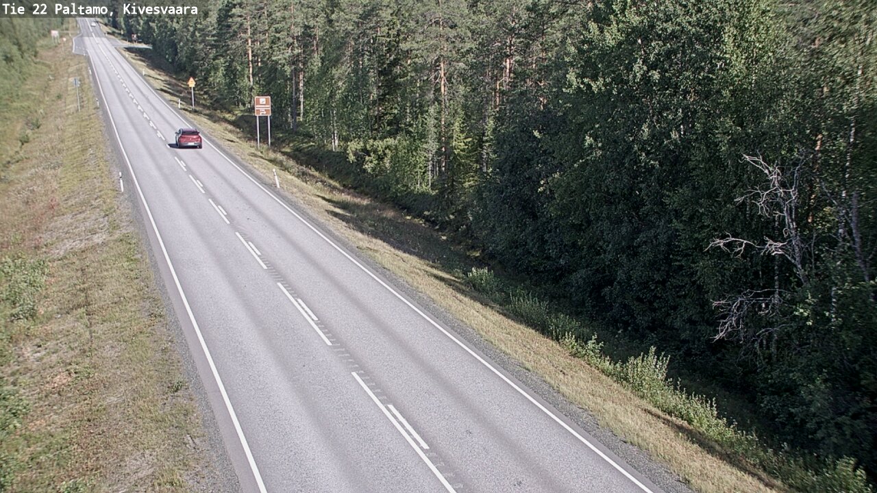 Weather Camera Image Väg 22 Paltamo, Kivesvaara, Paltamo, Kainuu