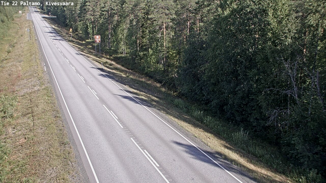 Weather Camera Image Väg 22 Paltamo, Kivesvaara, Paltamo, Kainuu