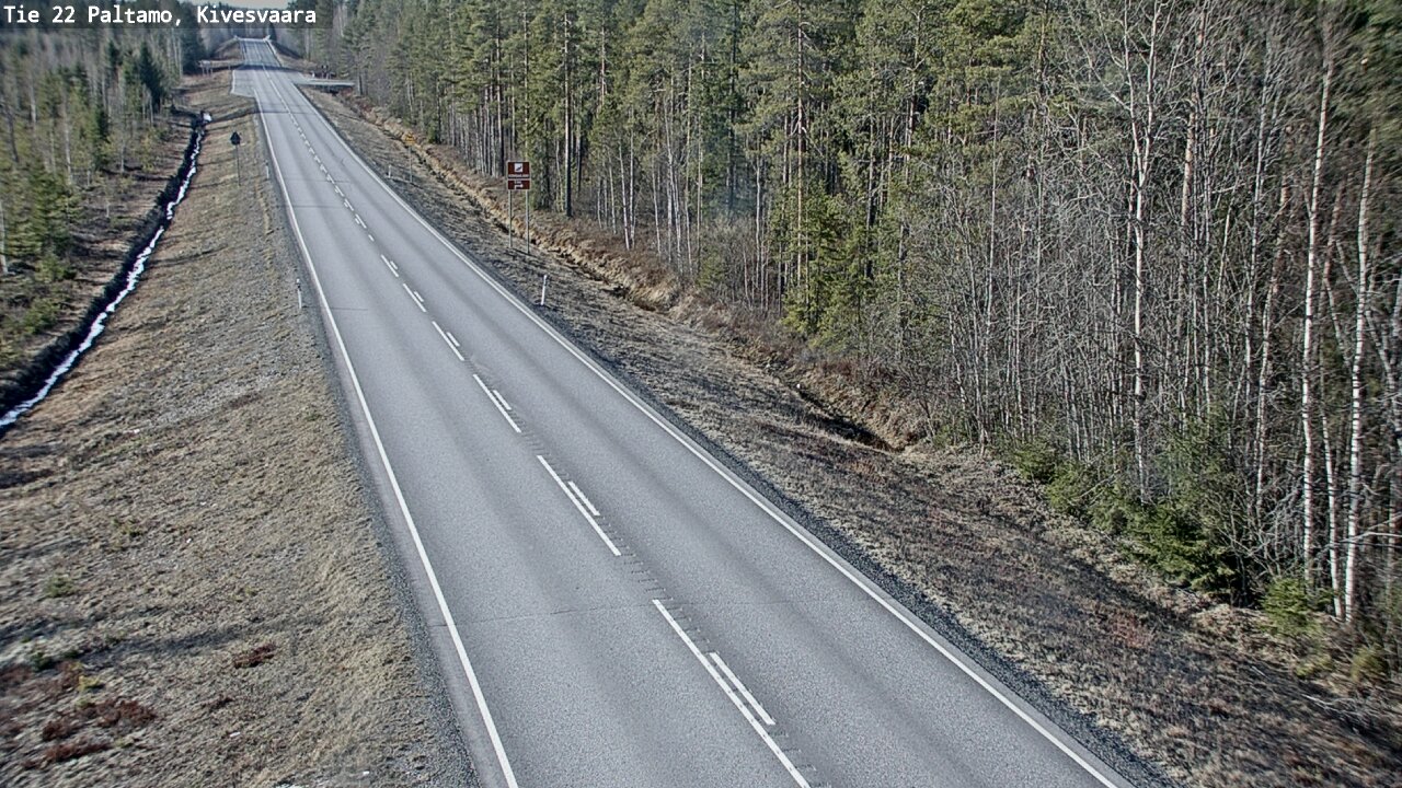 Weather Camera Image Road 22 Paltamo, Kivesvaara, Paltamo, Kainuu