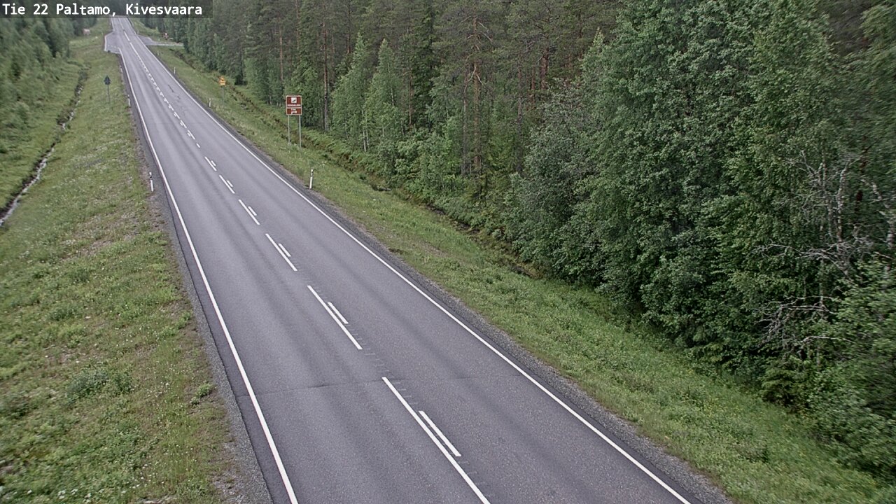 Weather Camera Image Road 22 Paltamo, Kivesvaara, Paltamo, Kainuu
